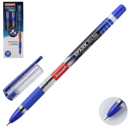 Ручка пишущий узел 0,7 мм, игольчатая, цвет чернил синий Spark Luxor 1597