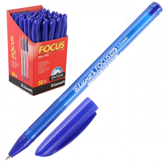 Ручка пишущий узел 1,0 мм, цвет чернил синий Focus Icy Luxor 1762