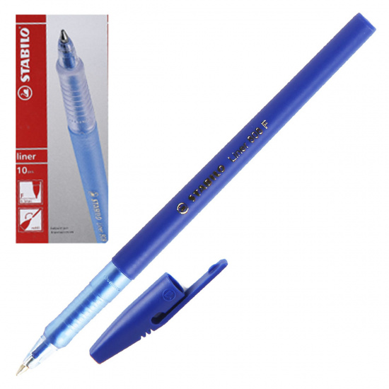 Ручка пишущий узел 0,7 мм, цвет чернил синий liner Stabilo 808/41