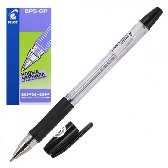 Ручка масляная, пишущий узел 0,5 мм, цвет чернил черный Pilot BPS-GP-EF B