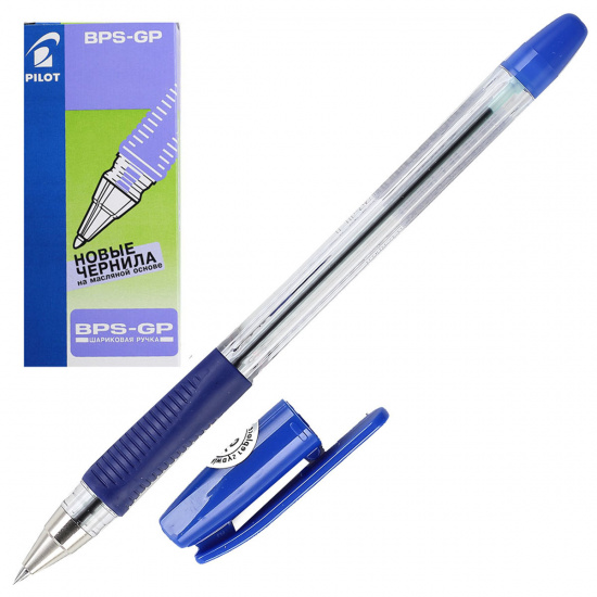 Ручка масляная, пишущий узел 0,5 мм, цвет чернил синий Pilot BPS-GP-EF L