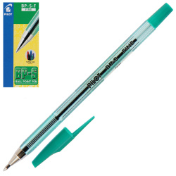 Ручка масляная, пишущий узел 0,7 мм, цвет чернил зеленый Pilot BP-SF G