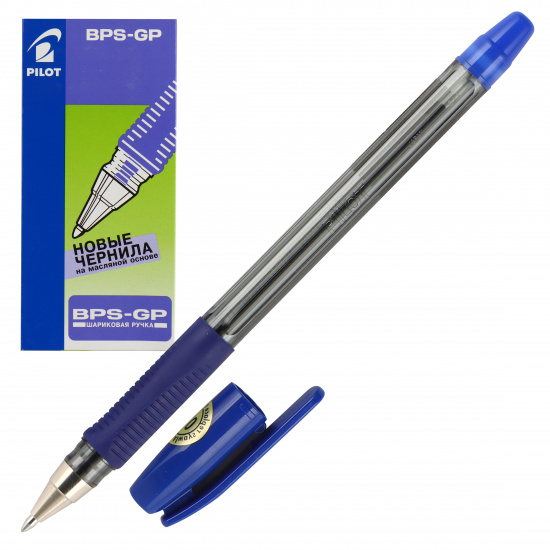 Ручка масляная, пишущий узел 1,0 мм, цвет чернил синий Pilot BPS-GP-M L