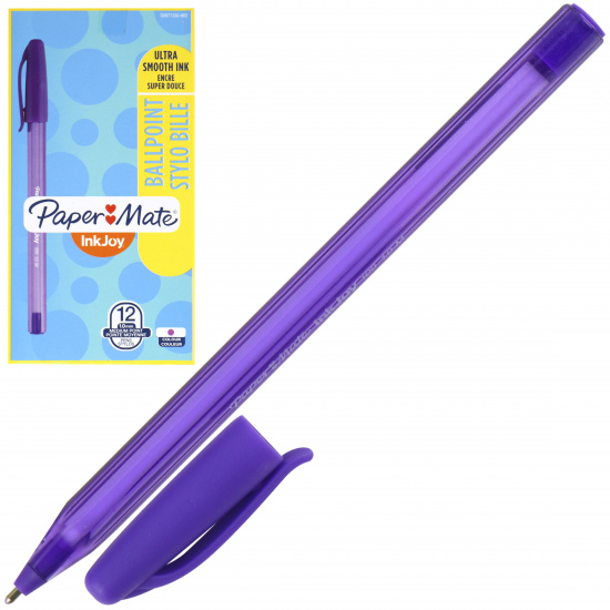 Ручка шар 1,0 игольч трехгран тонир корп InkJoy 100 Cap однораз S0977330 фиолет к/к