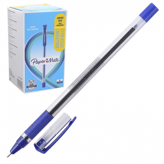 Ручка пишущий узел 0,7 мм, игольчатая, цвет чернил синий PM BRITE TUCK BLUE PaperMate 2084374