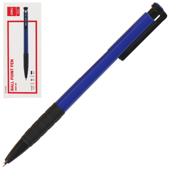 Ручка автоматическая, пишущий узел 0,7 мм, цвет чернил синий Deli EQ00330