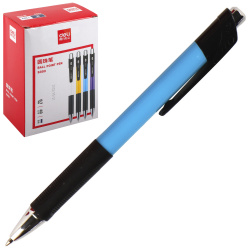 Ручка автоматическая, пишущий узел 0,7 мм, цвет чернил синий, ассорти 4 вида Deli S303