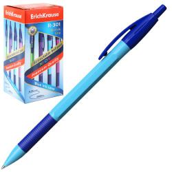 Ручка автоматическая, пишущий узел 0,7 мм, цвет чернил синий R-301 Neon Matic&Grip Erich Krause 46769