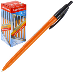 Ручка автоматическая, пишущий узел 0,7 мм, цвет чернил черный R-301 Matic Orange Erich Krause 38513
