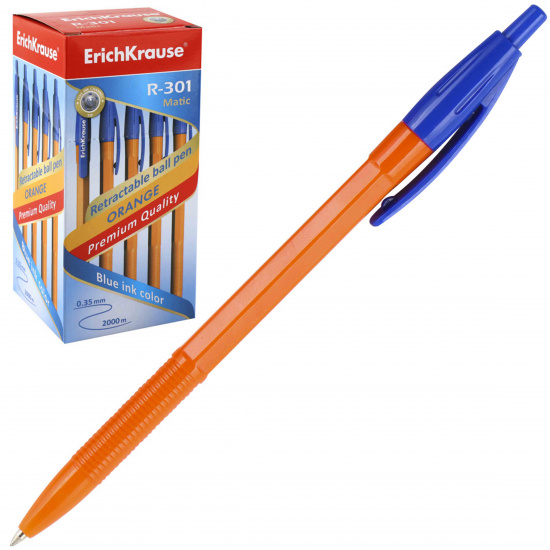 Ручка автоматическая, пишущий узел 0,7 мм, цвет чернил синий Erich Krause 38512