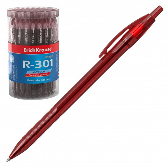 Ручка автоматическая, пишущий узел 0,7 мм, цвет чернил красный Erich Krause 46766
