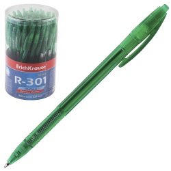 Ручка автоматическая, пишущий узел 0,7мм, цвет чернил зеленый R-301 Matic Orange Erich Krause 46767