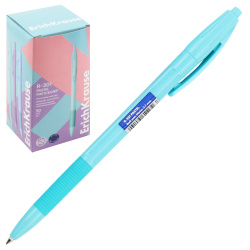 Ручка автоматическая, пишущий узел 0,7 мм, цвет чернил синий, ассорти 4 вида R-301 Matic&Grip Pastel Erich Krause 61117
