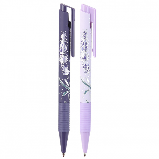 Ручка автоматическая, пишущий узел 0,7 мм, цвет чернил синий Lavender Matic&Grip Erich Krause 56693