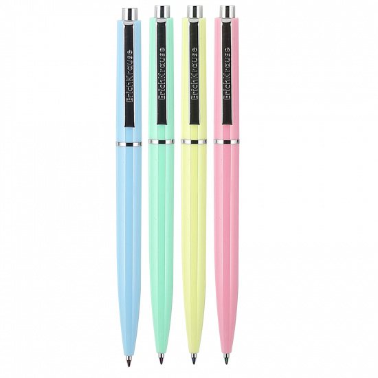 Ручка автоматическая, пишущий узел 0,7 мм, цвет чернил синий, ассорти 4  вида Smart Pastel Erich Krause 55389
