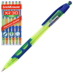 Ручка автоматическая, пишущий узел 0,7 мм, цвет чернил синий, ассорти 3 вида Erich Krause 43622