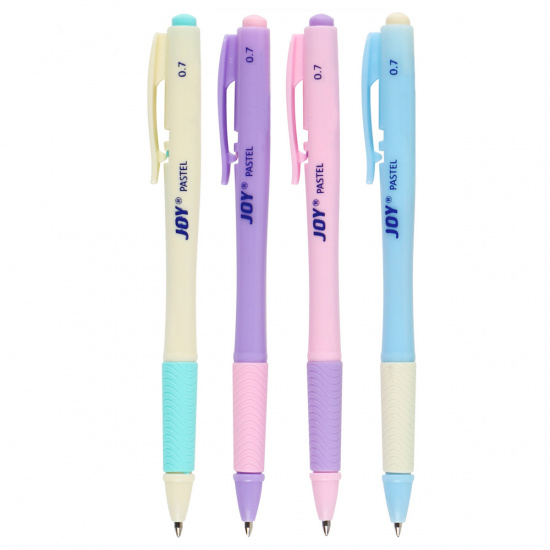 Ручка автоматическая, пишущий узел 0,7 мм, одноразовая, цвет чернил синий, ассорти 5 видов Ultra Glide Technology Erich Krause 55394