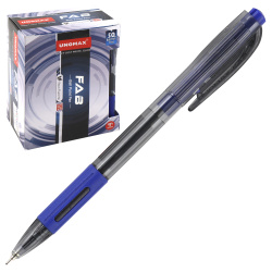 Ручка автоматическая, масляная, пишущий узел 0,7 мм, одноразовая, цвет чернил синий Fab GP Unomax 722474