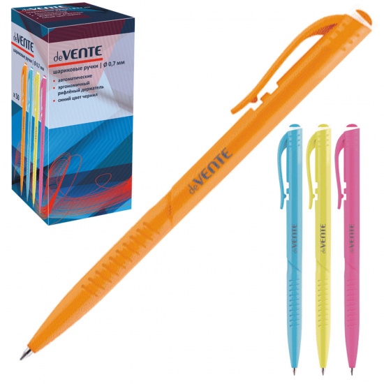 Ручка автоматическая, пишущий узел 0,7мм, цвет чернил синий deVENTE 5070800
