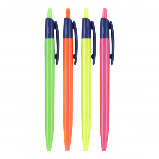 Ручка автоматическая, масляная, пишущий узел 0,7 мм, цвет чернил синий, ассорти 4 вида Intens deVENTE 5070811