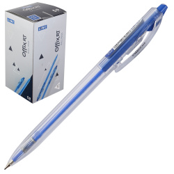 Ручка автоматическая, пишущий узел 0,7 мм, одноразовая, цвет чернил синий Offix RT Linc 4050-B