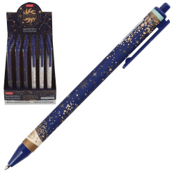 Ручка автоматическая, пишущий узел 0,7 мм, цвет чернил синий, ассорти 2 вида SuperNova Hatber BP_067059