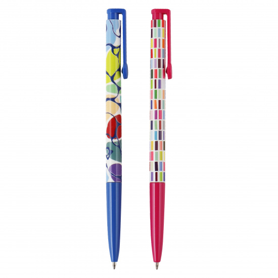 Ручка автоматическая, масляная, пишущий узел 0,7 мм, цвет чернил синий, ассорти 2 вида Emotion Hatber BP_078621