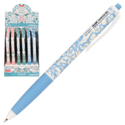 Ручка автоматическая, масляная, пишущий узел 0,7 мм, цвет чернил синий, ассорти 3 вида Morris Hatber BP_080005