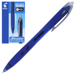 Ручка автоматическая, масляная, пишущий узел 0,5 мм, цвет чернил синий Rexgrip Pilot BPRG-10R-EF L