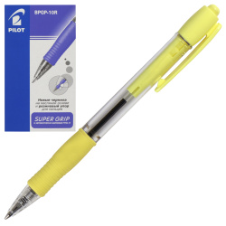 Ручка автоматическая, масляная, пишущий узел 0,7 мм, цвет чернил синий Super grip Pilot BPGP-10R-F Y