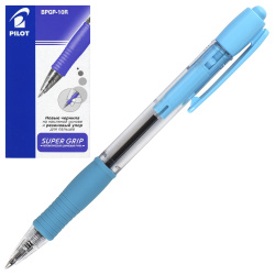 Ручка автоматическая, масляная, пишущий узел 0,7 мм, цвет чернил синий Super grip Pilot BPGP-10R-F SL