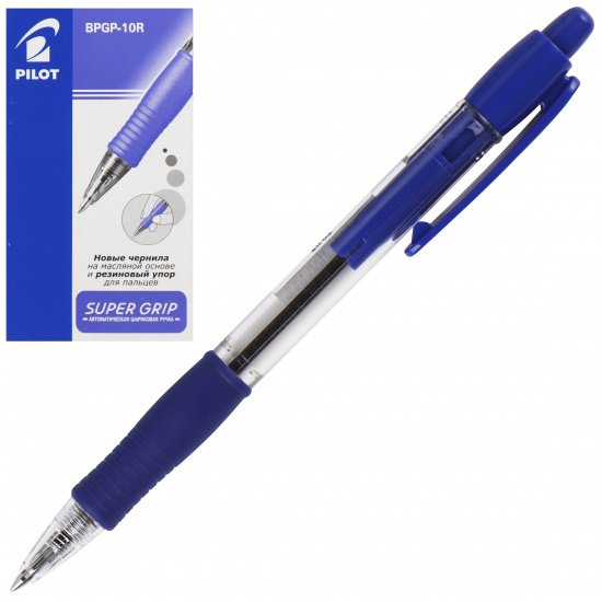 Ручка автоматическая, масляная, пишущий узел 0,7 мм, цвет чернил синий Pilot BPGP-10R-F L