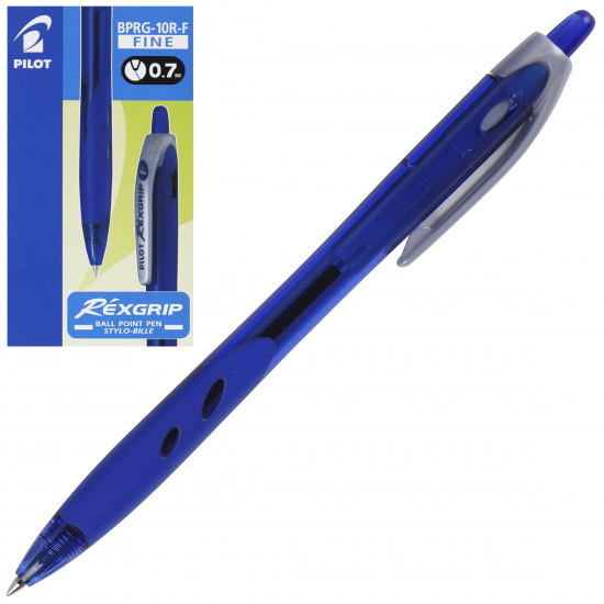 Ручка автоматическая, масляная, пишущий узел 0,7 мм, цвет чернил синий Pilot BPRG-10R-F L