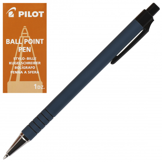 Ручка автоматическая, масляная, пишущий узел 0,7 мм, цвет чернил синий Pilot BPRK-10M-F (L)