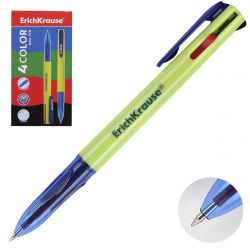 Ручка шар авт 4-х цв 0,7 зел корп 4COLOR ЕК 45204 к/к