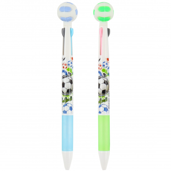 Ручка шариковая, автоматическая, 3 цвета, пишущий узел 0,7 мм Мяч КОКОС 201661 SHEN CHAO