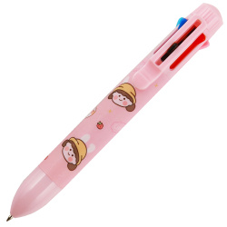 Ручка шариковая, автоматическая, 8 цветов, пишущий узел 0,7 мм Девочка КОКОС 231032 Ka Ba Xiong