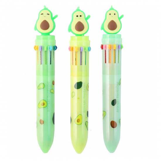 Ручка шариковая, автоматическая, 12 цветов Avocado КОКОС 311385 Pinmu