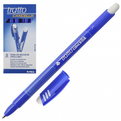 Ручка шариковая, пиши-стирай, пишущий узел 0,5 мм, цвет чернил синий Cancellik Tratto 826101
