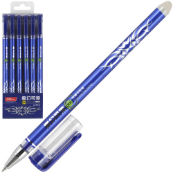Ручка гелевая, пиши-стирай, пишущий узел 0,5 мм, цвет чернил синий КОКОС 206139 TENFON