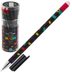 Ручка гелевая, Пиши-стирай, пишущий узел 0,5 мм Meow КОКОС 206935