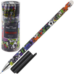 Ручка гелевая, пиши-стирай, пишущий узел 0,5 мм, цвет чернил синий Monsters КОКОС 206939