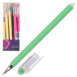 Ручка гелевая, пиши-стирай, пишущий узел 0,5 мм, цвет чернил синий NEON КОКОС 212297