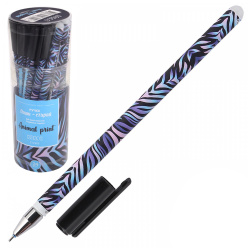 Ручка гелевая, пиши-стирай, пишущий узел 0,5 мм, цвет чернил синий Animal Print КОКОС 212303