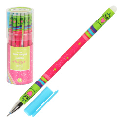Ручка гелевая, пиши-стирай, пишущий узел 0,5 мм, цвет чернил синий Avocat КОКОС 215541