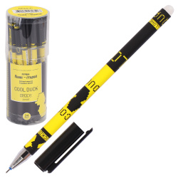 Ручка гелевая, пиши-стирай, пишущий узел 0,5 мм, цвет чернил синий Cool Duck КОКОС 231507