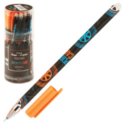 Ручка гелевая, пиши-стирай, пишущий узел 0,5 мм, цвет чернил синий Sports Car КОКОС 231511