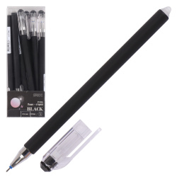Ручка гелевая, пиши-стирай, пишущий узел 0,5 мм, цвет чернил синий Black КОКОС 231506