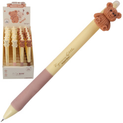 Ручка гелевая Пиши-стирай 0,5 Morn Shine Bear 252009 КОКОС син ассорти 4 вида