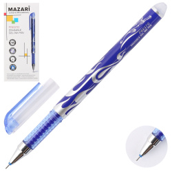 Ручка гел Пиши-стирай 0,5 игольч син корп Mazari PRESTO M-5524-70 син к/к